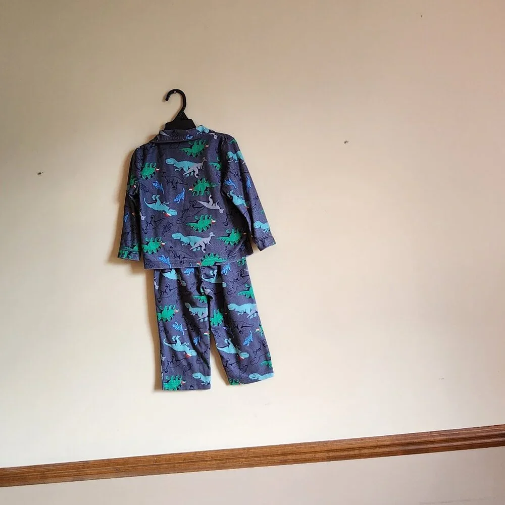 Carters Fleece Pajamas With Dinosaur Two Piece Set Size 2T